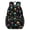 Mushroom and Star, variant on Mushroom and Sprig Black Pattern 17" School Backpacks for Teens,Waterproof Oxford Fabric,S-Shape Padded Straps for School,Travel,Hiking,Camping
