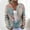Light Blue, variant on Cardigan Sweaters for Women Oversized Crew Neck Cropped Long Sleeve Button Down Tops Printed Knitted Outerwear (White L)