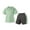 Light Green, variant on Fozruso 2PCS Clothes Outfit Summer Kid Boys Girls Children Soft Short Sleeve T Shirt Top Blouse And Shorts Casual Two Piece Outfit Set,Sizes 9-10 Years(Green)
