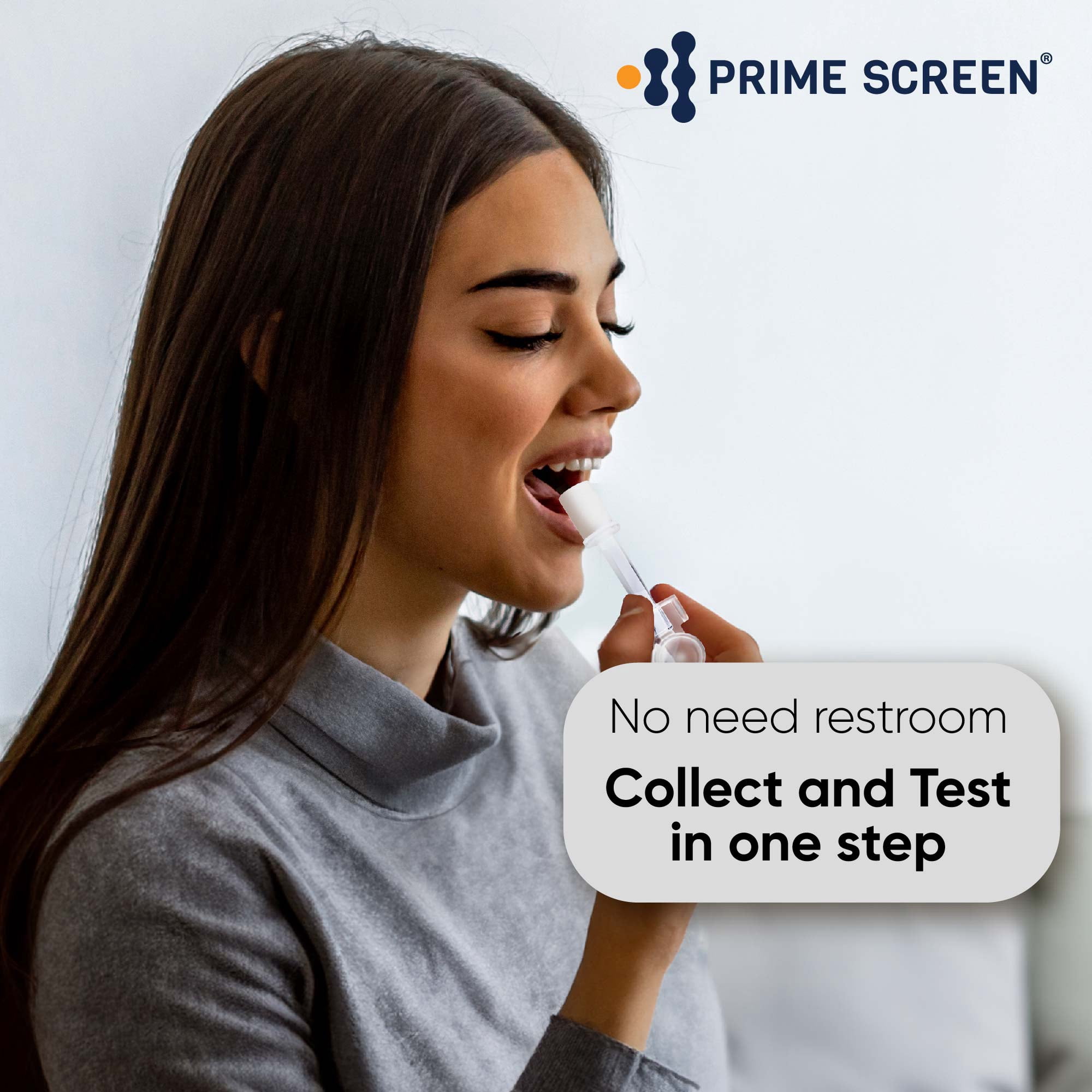 Prime Screen - [5 Pack] - 12 Panel Oral Saliva Oral Fluid Drug Test, E&I Exempt - Workplace Employment & Insurance Test (THC-Marijuana,AMP,BAR BUP, BZO, COC, MDMA, MET, MTD, OPI, OXY, PCP)O-6126