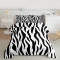 thumbnail image 2 of Homewish Geometric Waves Lines Bedding Comforter Set,Zebra Pattern Stripes Twin Comforter Sets,White Black Bedding Set For Boys Kids,Ultra Soft Home Decor Reversible,2 Pieces, 2 of 8
