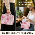 thumbnail image 6 of HELLHERO Striped Square Patchwork Design Quilted Bible Cover for Daily Life, Polyester Bible Cover Case with Washable Zippered Pocket Quilted Bible Covers, 6 of 9