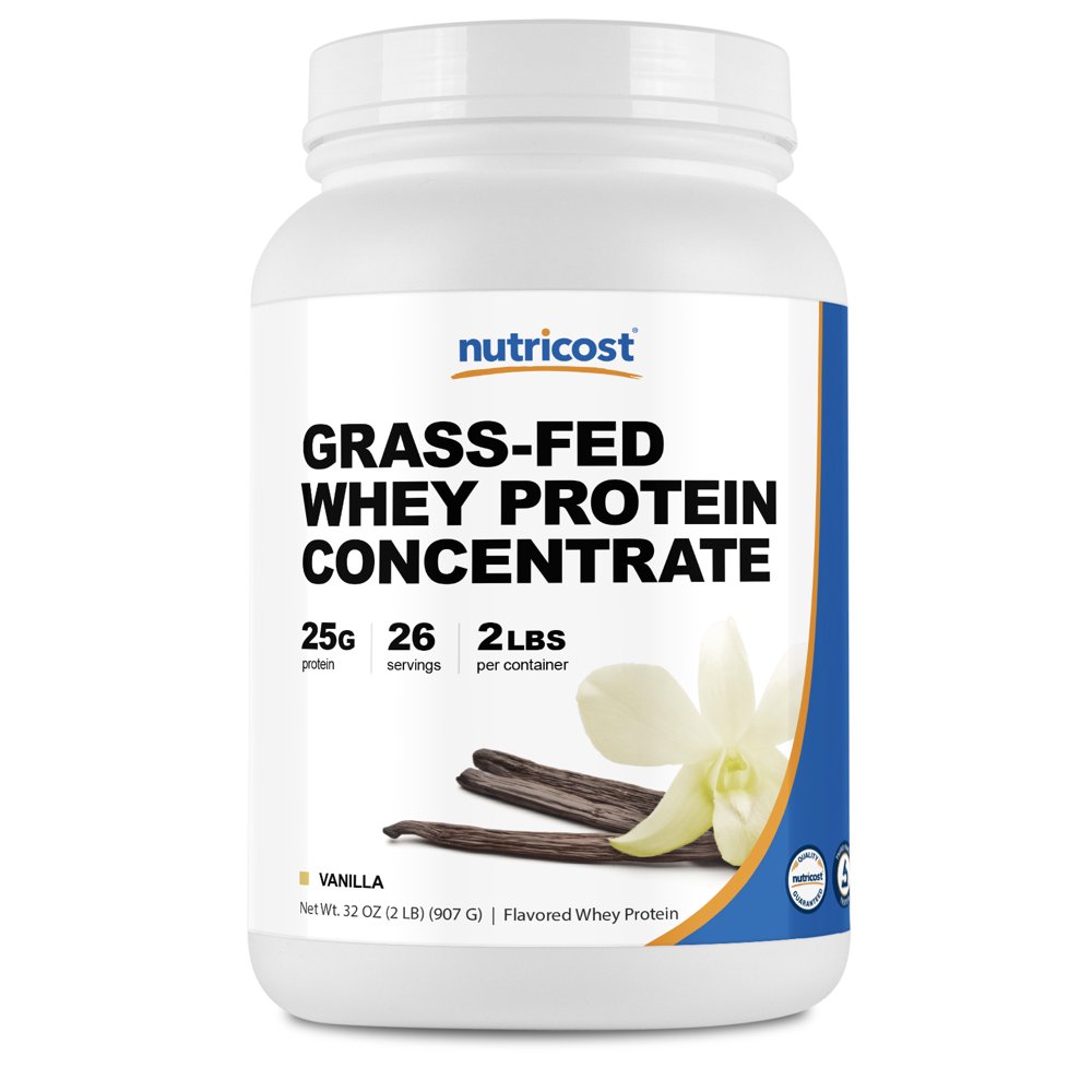 Nutricost GrassFed Whey Protein Concentrate (Vanilla) 2LBS NonGMO