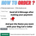 thumbnail image 3 of Etiquetas personalizadas para perros y gatos, etiquetas grabadas para gatos, perros, cachorros, mascotas, nombre de identificación, colgante de etiqueta, accesorios para mascotas, pata JFHHH pequeña, 3 of 5