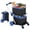 Blue, variant on Haosegd Shopping Cart with Wheels: Pink Grocery Cart with 2 Storage Crates, 200 LBS Capacity Portable Shopping Cart with Foot Brake