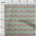 thumbnail image 1 of oneOone Georgette Viscose Dusty Green Fabric Flower Artistic Sewing Material Print Fabric By The Yard 42 Inch Wide, 1 of 4