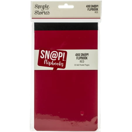 UPC: 0812247028576 | Simple Stories Sn@p! Flipbook 4 X6 -Red