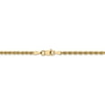 thumbnail image 4 of Leslie's Real 14kt Yellow Gold 2.5mm Solid Regular Rope Chain; 20 inch; Lobster Clasp; for Adults and Teens; for Women and Men, 4 of 5