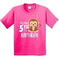 thumbnail image 3 of Inktastic Monkey Its My 5th Birthday Youth T-Shirt, 3 of 5