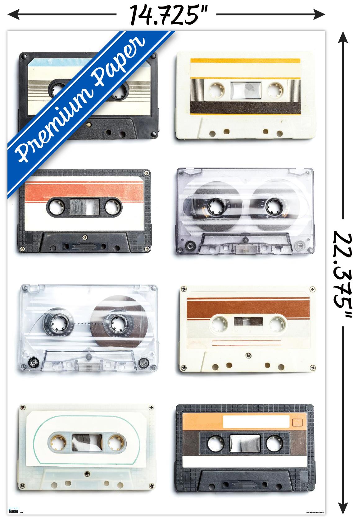 Cassettes Wall Poster, 14.725" x 22.375"