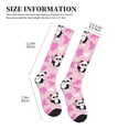 thumbnail image 2 of Lsque Funny Panda Draws A Heart Pattern Sport Compression Socks for Men & Women 15-20 mmHg Knee High Nurse Pregnant Running Medical and Travel Athletic, 2 of 6