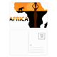 thumbnail image 1 of África Mapa Savanna Elephant Wildlife mujeres negras Set cumpleaños gracias tarjeta postal correo lado 20pcs, 1 of 3