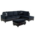 Hommoo Lint&PVC Sectional Sofa Couch Sectional Couch, L Shaped ...