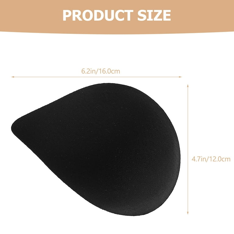 2 Pairs (4 Pieces ) Latex Chest Pad Breathable Bra Pads Inserts Removable  Women's Sports Cups Bra Pads Or Swimsuit Insert C144