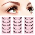thumbnail image 5 of Super Long Eyelash Simulation Curl False Eyelashes Soft Non Irritation Fluffy Lashes Eyes for Cosplay Makeup DIY Supply, 5 of 5