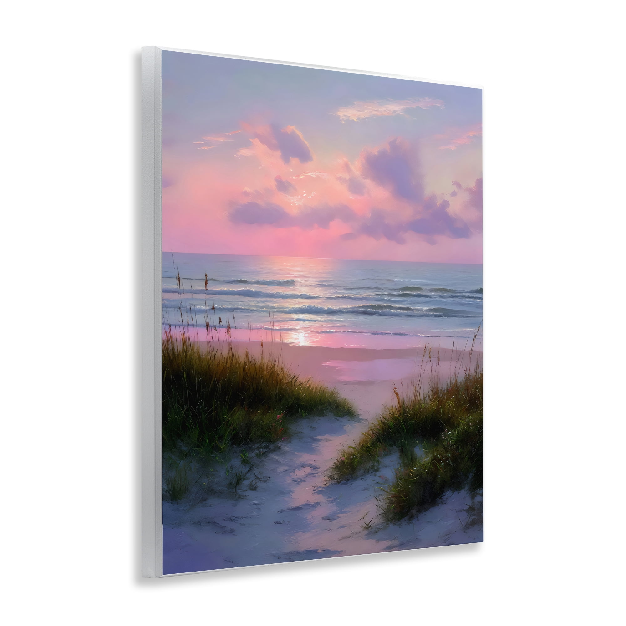 Stupell Industries Romantic Beach Sunset in Pink Wall Plaque Art, design by Franklyn Gregory