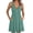 A Green, variant on Women's Sleeveless V Neck Dress Casual Button A Line Flare Dresses with Pockets Summer Loose Fit Soft Dresses