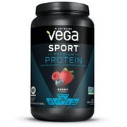 Vega Sport Premium Plant-Based Protein Powder, Berry, 20 servings (29.2oz)