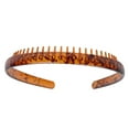 thumbnail image 1 of Diadema de plástico Yinane para mujer banda para el cabello DIY accesorios Café oscuro, 1 of 8