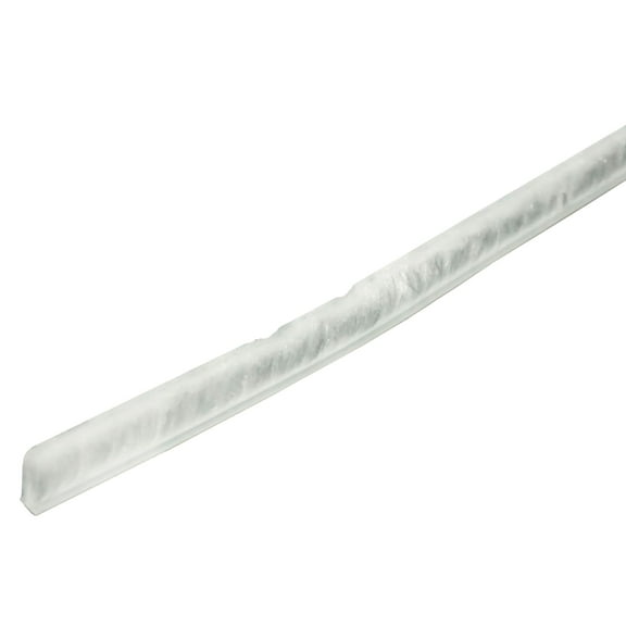 WRS  .187"BW x .450"PH White High Fin Weather Stripping - 24 Ft Roll