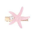 thumbnail image 4 of Unique Bargains 9 Pcs Starfish Shell Hair Clips for Home Pink, 4 of 5