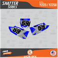 thumbnail image 2 of Kalair GFX Graphics Kit for Yamaha YZ125 (2015-2021) Shatter Series, 2 of 5