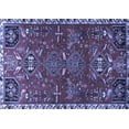 thumbnail image 1 of Ahgly Company Machine Washable Indoor Rectangle Persian Blue Traditional Area Rugs, 2' x 3', 1 of 4