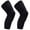 Black, variant on PISIQI Knee Pads Compression Long Leg Cover Anti-Collision Support Suitable for Basketball, Football, Volleyball Cycling (1 Pair)