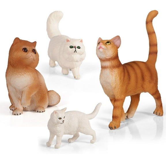Zehuanyu  Cat Cake Toppers Birthday Model Simulated Animal Child