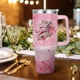 thumbnail image 2 of Personalized Dragon Tumbler Custom Name 40oz Vacuum Insulated Travel Cup for Girls, 2 of 6