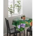 thumbnail image 4 of Tropical Plant Colorful Floral Suqare Tablecloth - 54 x 54 Inch, Fern Print Summer Birds Waterproof & StainResistant Tablecloth, Washable Oil-proof Table Cover for Dining/Party/Wedding/Camping/Buffet, 4 of 9