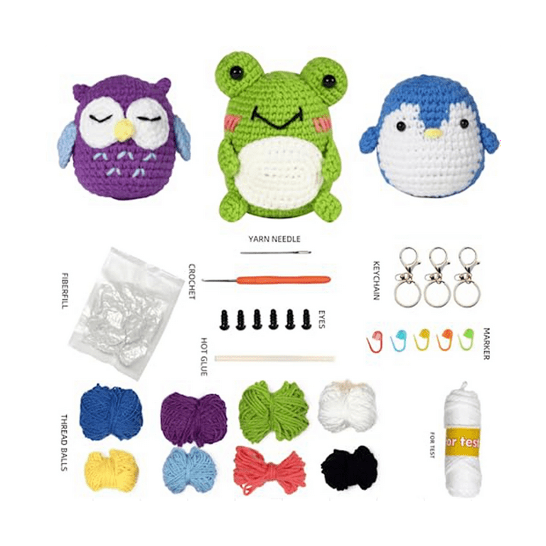 Crochet Kit for Beginners,Crochet Kit for Adults Kids Beginners,3