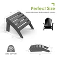 thumbnail image 2 of Reposapiés para exterior GREENVINES Adirondack, otomana de HDPE gris, 2 of 6