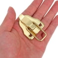 thumbnail image 3 of Mobutofu Duck Billed Hasp Lock Golden 2Pcs for Home Use Workshop Use Packaging Applications Chest Latches Hardware, 3 of 6