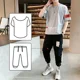 thumbnail image 3 of Chándal Alfabeto Trajes Deportivos Gris Top Jogging Ropa De Hombre Ropa Deportiva Pantalones Conjuntos 2024 Tendencia Camiseta Hombre Alta Calidad Barato, 3 of 5