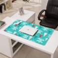 thumbnail image 3 of Long Mouse Pads for Desk,Turquoise Christmas Tree Pattern Desk Mats on Top Of Desks, Desk Mouse Pad Extra Large with 3mm Non-Slip Base and Stitched Edge for Gaming,Office,Work,Home 31.5x15.7in, 3 of 5