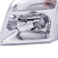 thumbnail image 6 of Miumaeov Left Driver Side Halogen Headlight Headlamp for Ford Transit Connect 2010-2013 Chrome Housing Clear Lens, 6 of 16