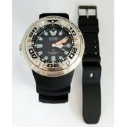 Citizen #BJ8050-08E Men's Eco Drive Black Rubber Strap Professional Diver Watch