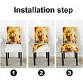 thumbnail image 5 of Autumn Pumpkin Chair Covers Set of 6 Thanksgiving Chair Slipcovers Removable Washable Stretch Chair Slipcover Chair Protector for Kitchen Party, 5 of 5