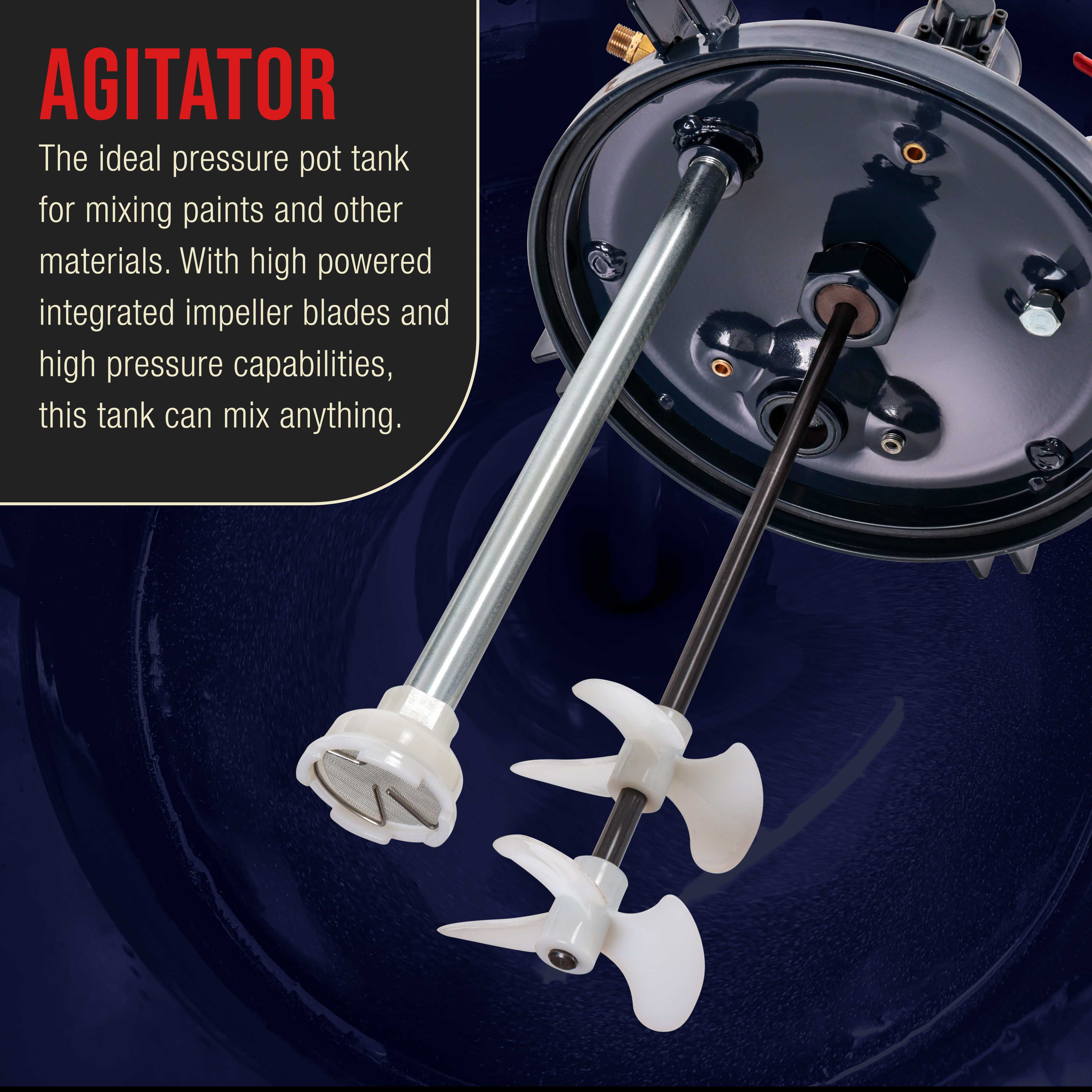 8 Gallon PRESSURE FEED PAINT POT TANK Spray Gun Sprayer