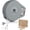 Gray, variant on RIVEDA Retractable Clothesline with 12 Wooden Clothespins - 40 Feet PVC Clothesline Rope with Heavy Duty Wall Mount – Perfect Portable Laundry Line for Indoor & Outdoor Use - Gray