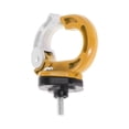 thumbnail image 1 of Gancho colgante para motocicleta Forma redonda Soporte para casco de motocicleta Equipaje Bolsa para scooters bicicletas Blanco amarillento 1 Pc 75mm, 1 of 7