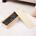 thumbnail image 1 of Domino Set, 28PCS Wooden Kids Learning Toy Set Lightweight Educational Numbers Learning Board Game Children Gift Safe and Creative, 1 of 7