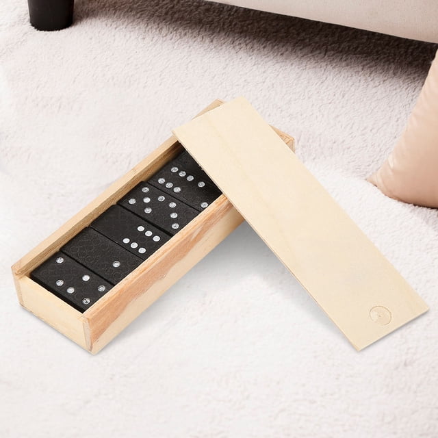 Domino Set, 28PCS Wooden Kids Learning Toy Set Lightweight Educational Numbers Learning Board Game Children Gift Safe and Creative