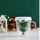thumbnail image 2 of tazas lindo de Navidad Taza, Taza para árbol de Navidad, Taza de Té Taza de Leche Vasos de los Vidrios de Doble Pared, Taza de Espresso Tazas de Navidad para Mujeres, Hombres, Niño, Oficina, 2 of 5