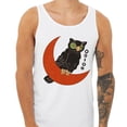 thumbnail image 2 of Vintage Halloween Owl Tank Top Unisex Small White, 2 of 5