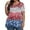 #A10-Blue, variant on XADYUY 4th Of July Tunic Tops for Women Plus Size Firework Print Patriotic Shirt Sexy V Neck Short Sleeve T Shirt Holiday Independent Day Clothes for Women,Black 4XL