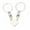 White, variant on 2Pcs Love Heart Brick Keychain For Couples Friendship Heart KeyRing Delicate Jewelry WY4-White