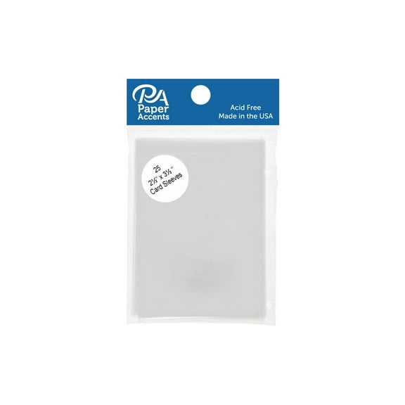 Card Sleeves 2.5x3.5 25pc Clear