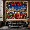 thumbnail image 5 of Moon Stars Magical with Village Night During, Mystical Fantasy for Space Lovers, Galaxy Room Decor Room Accent, Christmas Gift, Tapestry Wall Hanging for Bedroom and Dorm, 5 of 6
